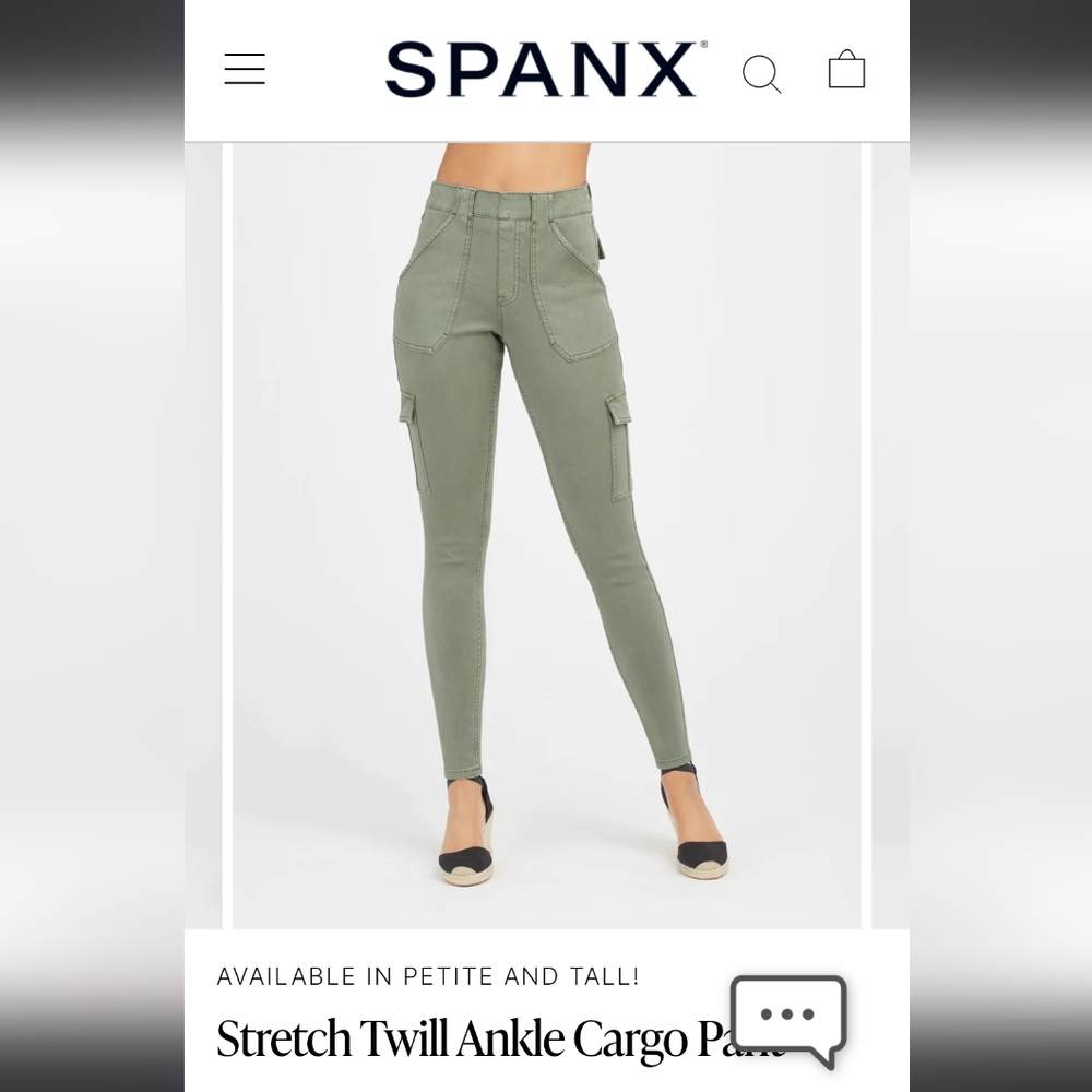 TALL Spanx stretch twill cargo Large